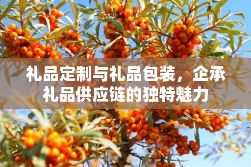礼品定制与礼品包装，企承礼品供应链的独特魅力
